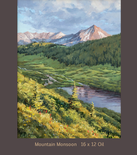 Mountain Monsoon  16 x 12 Oil