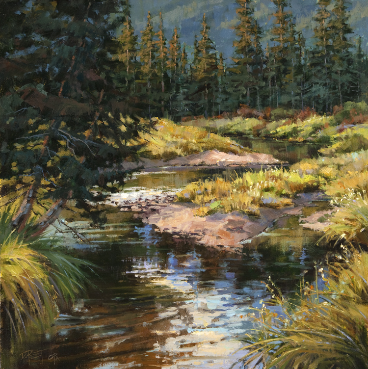 Perfect for Fishing 16x16 Oil