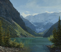 Aqua Calm-Lake Louise  20 x 24 Oil