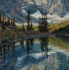 Aqua Shimmer - Moraine Lake 12 x 12 Oil