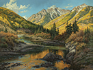 Autumn Sunrise Slipping In 30 x 40 Oil