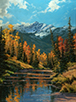 Azure and Autumn  40 x 30 Oil