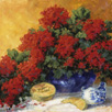 Brocade of Scarlet 20 x 20 Oil