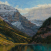 Cloud Mantle - Lake Louise  12 x 12 Oil