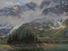 Cloud Swirl-Kenai, Alaska  12 x 16 Oil
