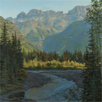Daybreak Beneath the Garden Wall  30 x 30 Oil