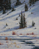 December's Red Willows  10 x 8 Oil