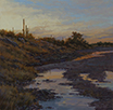 December Dusk - Tanque Verde Wash  16x 16 Oil