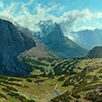 Descent from Clements  24 x 24 Oil