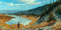 Descent to Beehive Basin  15 x 30 Oil