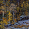 Dusted in Autumn Snow 20 x 20 Oil