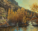 Desert Canyon-Gilded in Autumn 16 x 20 Oil