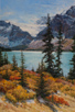 Glacier Gleam - Canadian Rockies  30 x 20 Oil