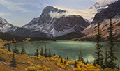 Glacier Glisten and Aqua 41 x 71 Oil