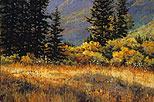 Gore Creek Meadow Thistles 24 x 36 Oil
