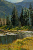 Gore Creek Spring Sparkle  30 x 20 Oil