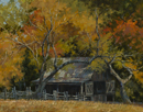 Hill Country Autumn-Sauer Beckman Farm  14 x 18 Oil