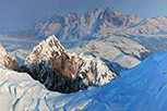Humbling.  Approaching Denali  20 x 30 Oil