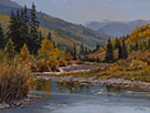 Indian Summer Gold and Glimmer  12 x 16 Oil