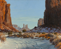 Jet Trails and History  24 x 30 Oil