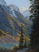 Lakeshore Trail-Lake Louise  40 x 30 Oil