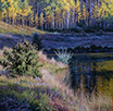 Last Color. First Snow  20 x 20 Oil