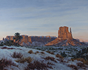 Last Glow-Monument Valley  16 x 20 Oil