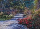 Meander through Red Sage-Arizona Sonora Desert Museum 12 x 16 Oil