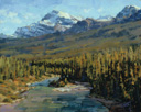 Opal River - Bow River, Canada 8x10 Oil