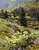 Palette in Wildflowers 18 x 14 Oil