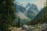 Plain of the Six Glaciers Trail-Lake Louise  20 x 30 Oil