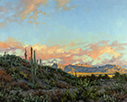 Retreating Dawn Shadows 16 x 20 Oil