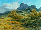 Rewards of Winter Rains - Picacho 18 x 24 Oil