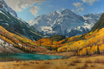 Savor September Color - Maroon Bells, CO  24 x 36 Oil