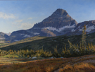 September Shadows-Reynolds Mt., Glacier Natl Park  36 x 48 Oil