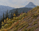 September's Last Wildflowers-Glacier National Park 16 x 20 Oil