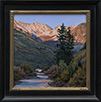 September's Peach Glow  16 x 16 Oil