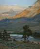 Slip into Shadow - Shoshone River  30 x 24 Oil