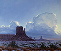 Something's Coming - Monument Valley  20 x 24 Oil
