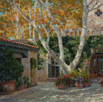 Tlaquepaque Sycamore - Sedona  16 x 16 Oil