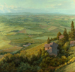 Up to Montalcino-Tuscany  30 x 30 Oil
