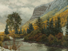 Veiled in September Snow  30 x 40 Oil