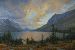 Wild Goose Island-Dusk, Glacier Natl Park  24 x 36